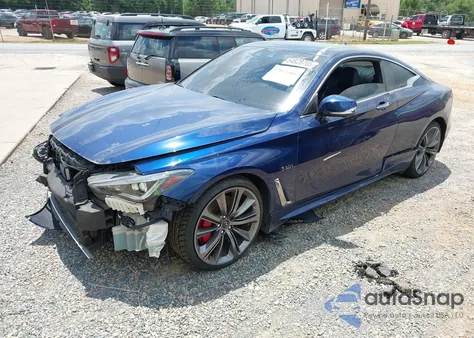 2018 Infiniti Q60 3.0T Red Sport 400 z USA, uszkodzony, nr VIN JN1FV7EL4JM631175